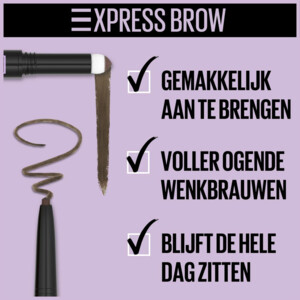 Maybelline Brow Satin Duo Wenkbrauwpotlood en Poeder 02 Medium Brown - 12.35 euro