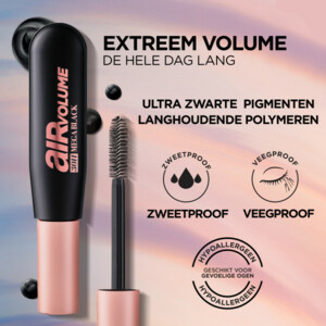 L'Oréal Air Volume Mega 30H Mascara  Extra Zwart - 19.99 euro