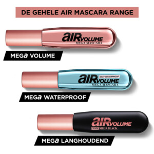 L'Oréal Air Volume Mega 30H Mascara  Extra Zwart - 19.99 euro