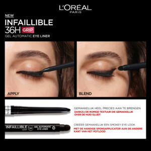 L'Oréal Infaillible 36H Grip Gel Automatic Eyeliner Intense Black - 11.65 euro