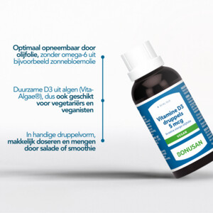 Bonusan Vitamine D3 5 mcg - 11.59 euro