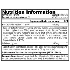 Stacker Black Burn Micronized Lemon Lime - 23.89 euro