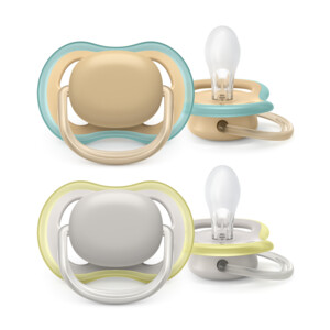 Philips Avent Fopspeen Ultra Air 0-6 mnd Beige Grijs - 7.99 euro
