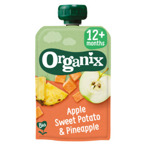 Organix Knijpfruit Appel en Zoete Aardappel 12+m Pakket - 2.74 euro