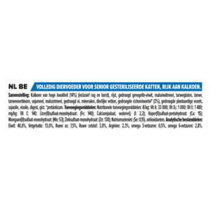 Pro Plan Senior 7+ Sterilised Longevis Kalkoen 1,5 kg