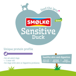Smolke Hondenvoer Sensitive Eend 12 kg