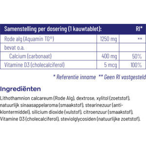 2x Vitakruid Calcium 400 & D3 uit Rode Alg - 36.43 euro