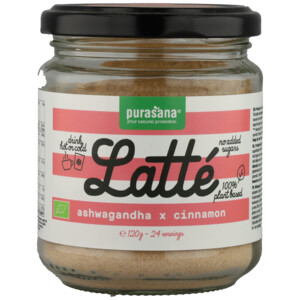 Purasana Latté Ashwagandha & Kaneel Biologisch - 7.25 euro