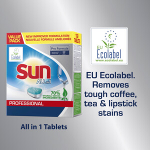 4x Sun Professional Vaatwastabletten All in 1 Pro Formula - 47.99 euro