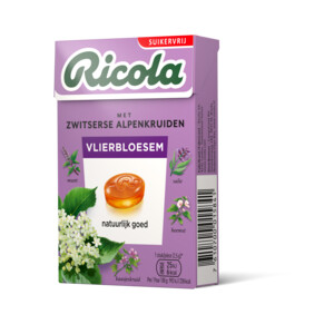 6x Ricola Keelpastilles Vlierbloesem Suikervrij Doosje - 10.07 euro