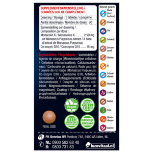 2x Lucovitaal Rode Gist Rijst & Q10 - 39.52 euro