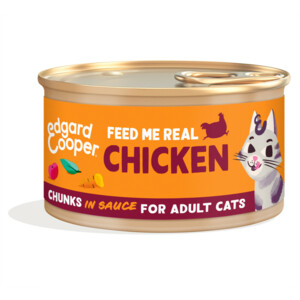 18x Edgard & Cooper Kattenvoer Chunks Kip 85 gr