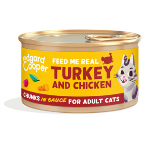 18x Edgard & Cooper Kattenvoer Chunks Kip - Kalkoen 85 gr