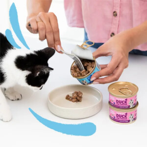 18x Edgard & Cooper Kattenvoer Kitten Chunks Eend - Kip 85 gr