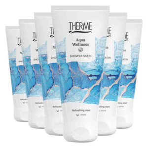 Therme 6x Aqua Wellness Shower Satin 200 ml - 6 stuks