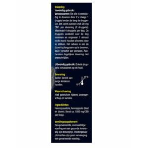 Lucovitaal CBD Cannabidiol Olie 20% - 59.99 euro