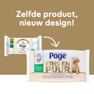 12x Page Vochtig Toiletpapier Fris en Puur - 22.41 euro