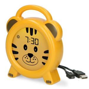 Alecto BC100TIGER  Slaaptrainer Nachtlampje en Wekker - 33.99 euro