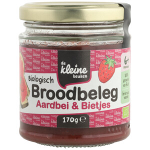 de Kleine Keuken Bio Aardbei en Biet Spread - 3.85 euro
