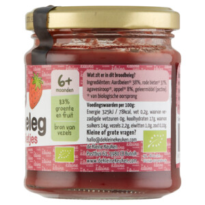 de Kleine Keuken Bio Aardbei en Biet Spread - 3.85 euro