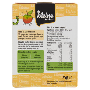 3x de Kleine Keuken Bio Dadel & Appelreepjes - 10.3 euro