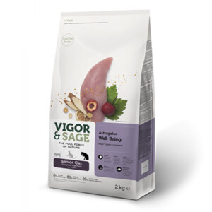4x Vigor & Sage Kattenvoer Senior Well-Being Astragalus