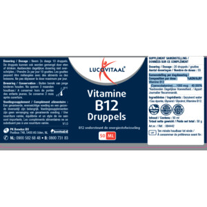 Lucovitaal Vitamine B12 1000 mcg Druppels - 9.99 euro