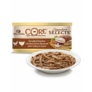 Wellness Core Kattenvoer Signature Selects Shreded 8-pack 8 x 79 gr