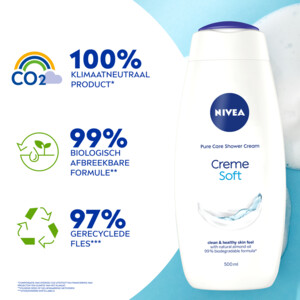 6x NIVEA Douchecrème Soft - 41.59 euro