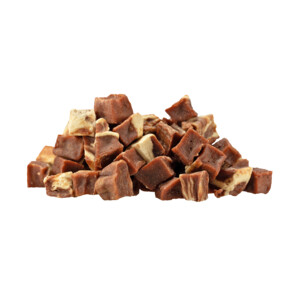Braaaf Blokjes Hondensnack Rund Steak met Vis 85 gr