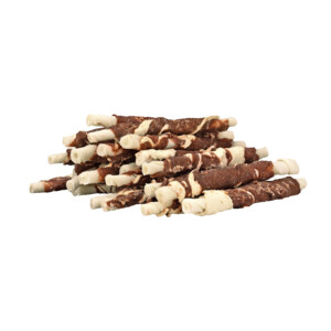 Braaaf Rol Sticks Hondensnack Lam - Vis 12 cm 250 gr