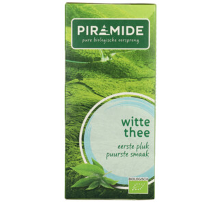 3x Piramide Biologische Witte Theezakjes - 8.34 euro