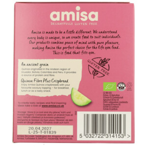 Amisa Quinoa Crispbread Biologisch en Glutenvrij - 2.19 euro