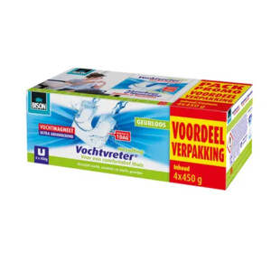 2x Bison Vochtvreter Ambiance Magneet Neutraal 4-Pack - 26.34 euro