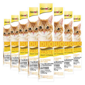 8x GimCat Multi-Vitamin Duo-Pasta Kaas & Vitamines