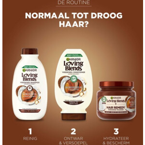 6x Garnier Loving Blends Kokosmelk en Macadamia Conditioner - 21.55 euro
