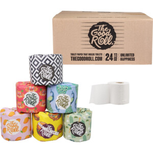 The Good Roll Recycled Toiletpapier Cheerful Choice 2-laags - 26.9 euro