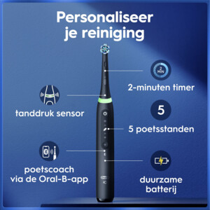 Oral-B Elektrische Tandenborstel iO 5 Duo Zwart & Wit - 349.99 euro