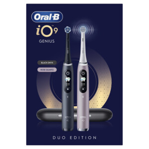 Oral-B Elektrische Tandenborstel iO 9 Duo Zwart & Roze - 295 euro