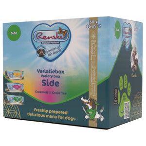 Renske Vers Variatiebox Hondenvoer Nat  Side Graanvrij 30 x 95 gr