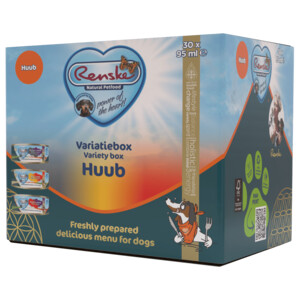 Renske Vers Variatiebox Hondenvoer Nat  Huub 30 x 95 gr