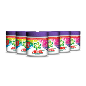 6x Ariel Vlekverwijderaar Diamond Bright Gekleurde Was 500 gr