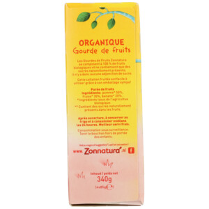 3x Zonnatura Knijpfruit Appel/Aardbei Biologisch - 12.42 euro