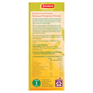 3x Zonnatura Knijpfruit   Banaan/Pompoen/Perzik Biologisch - 13.17 euro