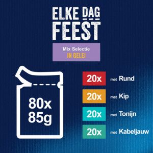 Felix Elke Dag Feest Mix Selectie in Gelei 80 x 85 gr