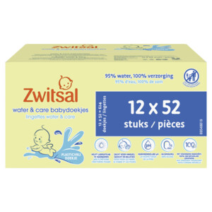 Zwitsal Water & Care Babydoekjes met Zwitsalgeur - 39.99 euro