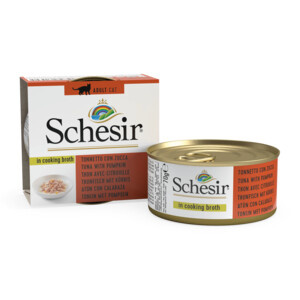 12x Schesir Kattenvoer Pompoen in Bouillon - 16.29 euro