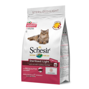 Schesir Kattenvoer Dry Sterilized Ham - 4.55 euro