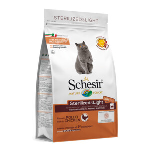 Schesir Kattenvoer Dry Sterilized Kip 400 gr