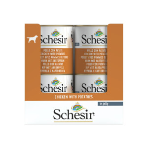 16x Schesir Hondenvoer Kip Aardappel in Gelei 285 gr